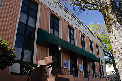OR: South Coast Region, Coos County, Coos Bay Area, City of Coos Bay, Downtown, Coos Art Museum, Front view of museum's 1936 home, originally a post office. [Ask for #274.052.]